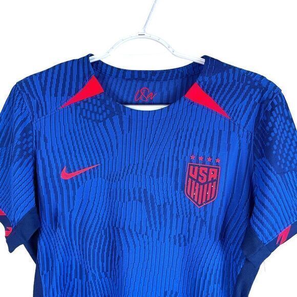 NEW Nike Dri‎ Fit ADV USWNT 2023 USA Match Away Soccer Jersey Womens M Blue $170 - Picture 1 of 8